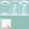 NEWDAYS brand's new cross-border E27 detachable lamp head fan lamp, white shell, single or double color options, outdoor and courtyard energy-saving lighting, remote control dimming, waterproof and dustproof, best-selling fan Specification image